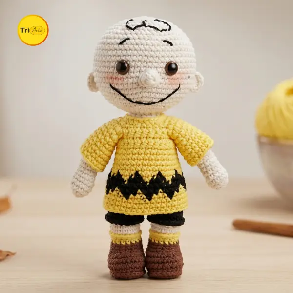 Receita de Amigurumi Charlie Brown - PDF Ilustrado