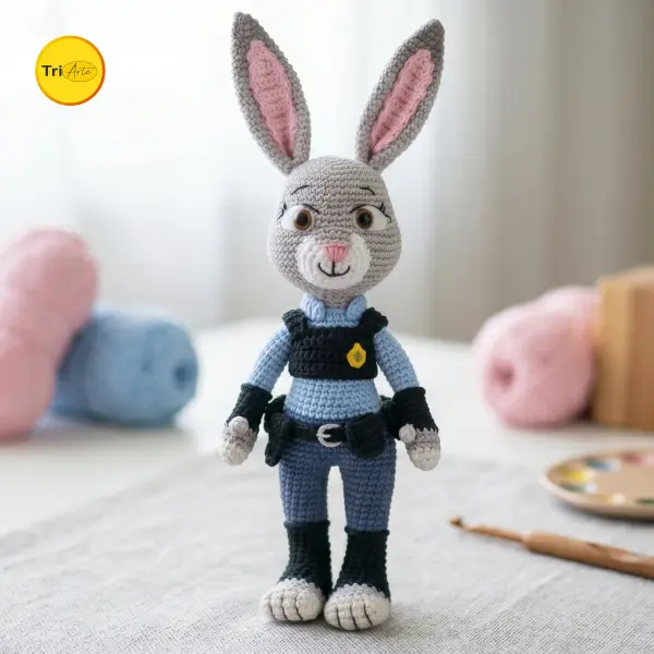 Receita de Amigurumi Judy Hopps - PDF Ilustrado