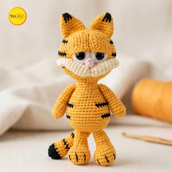 Receita de Amigurumi Garfield - PDF Ilustrado