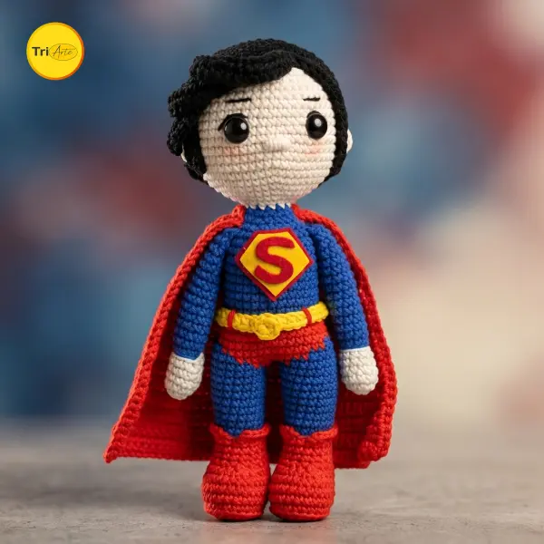Receita de Amigurumi Super Homem - PDF Ilustrado